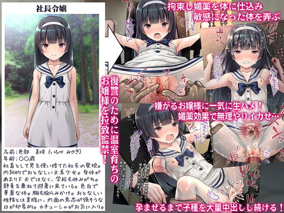 社長令嬢を監禁『お嬢様監禁媚薬レイプ ~ブラック企業の社畜が復讐のため社長の娘を専用オナホールにして孕ませた話~』(Sage/りゅんぬ)の画像 社長令嬢を監禁『お嬢様監禁媚薬レイプ ~ブラック企業の社畜が復讐のため社長の娘を専用オナホールにして孕ませた話~』(Sage/りゅんぬ)の画像