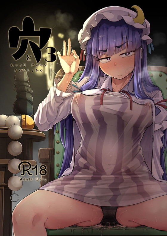 【東方 パチュリー】『穴とむっつりどすけべだいとしょかん3』(自家発電処/flanvia)の画像 【東方 パチュリー】『穴とむっつりどすけべだいとしょかん3』(自家発電処/flanvia)の画像