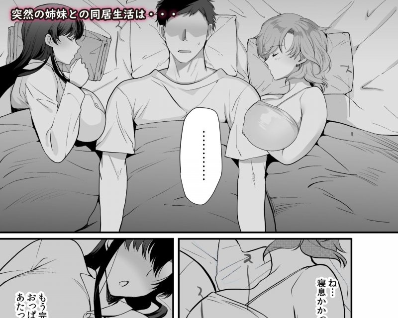 【義姉妹ハーレム】エロすぎる同居人~ドスケベ姉妹と1K同居生活~|白金庵/青水庵/桐下悠司の画像 【義姉妹ハーレム】エロすぎる同居人~ドスケベ姉妹と1K同居生活~|白金庵/青水庵/桐下悠司の画像