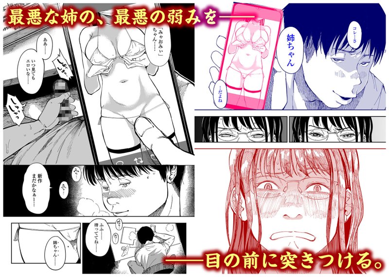 【男子高校生×裏垢姉 近親相姦】姉貴のエロ垢見つけたら｜三崎／るりいろシュガーの画像