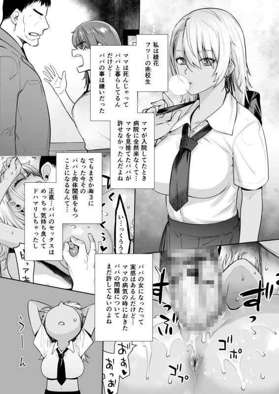 【父×金髪ギャルJK娘近親姦】ギャル娘が父親との愛情ックス3｜紅茶屋／大塚子虎のサムネイル画像
